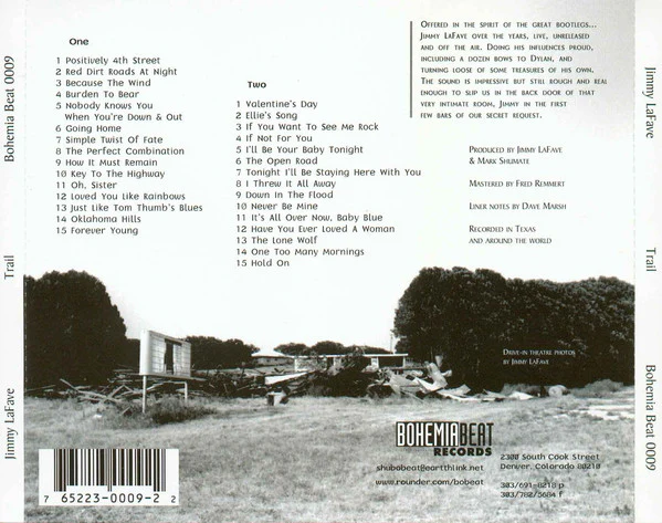 Jimmy LaFave - Trail (2xCD, Album) - Image 4