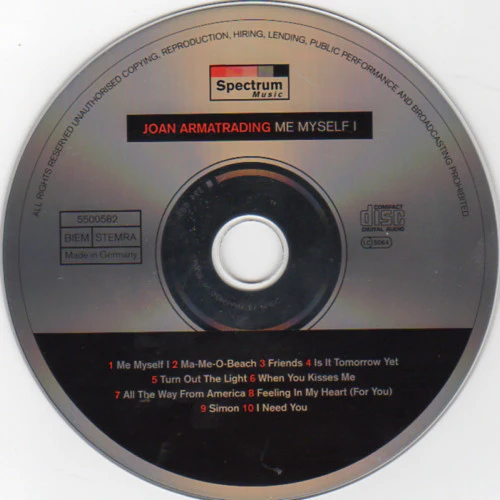 Joan Armatrading - Me Myself I (CD, Album, RE) - Image 2