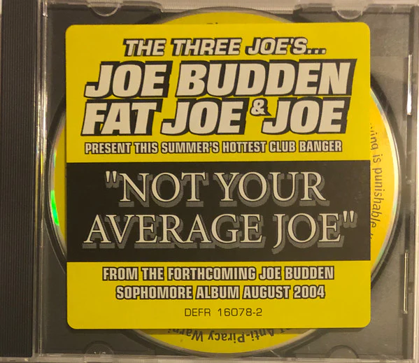 Joe Budden Feat. DJ Kayslay*, Fat Joe And Joe - Not Your Average Joe (CD, Single, Promo)