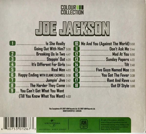 Joe Jackson - Colour Collection (CD, Comp) - Image 5