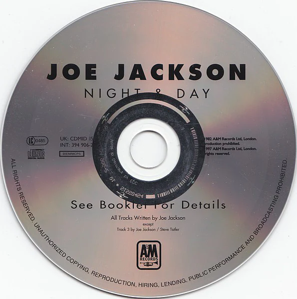 Joe Jackson - Night And Day (CD, Album, RE, RM, RP) - Image 4