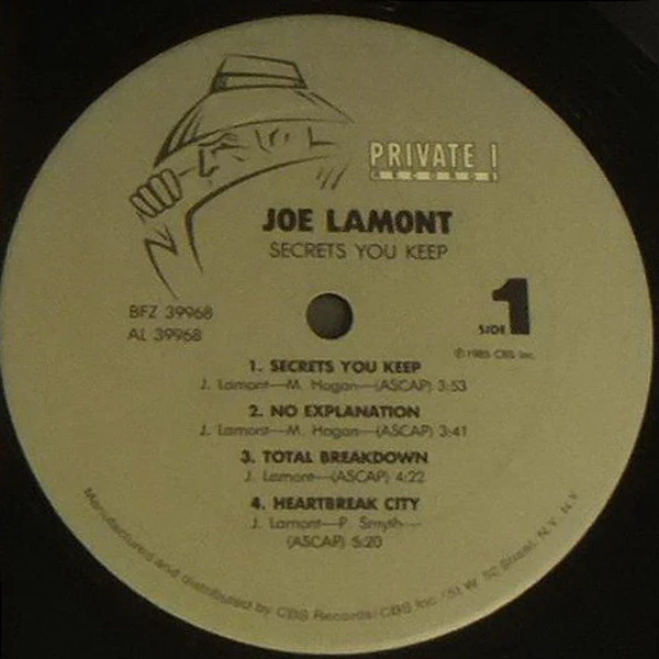 Joe Lamont - Secrets You Keep (LP, Album) - Image 3