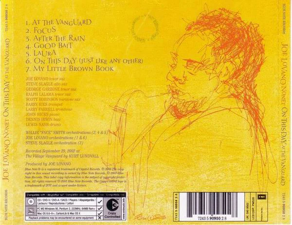 Joe Lovano Nonet - On This Day...At The Vanguard (CD, Album, Copy Prot.) - Image 4