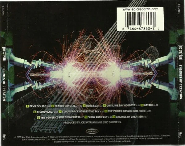 Joe Satriani - Engines Of Creation (CD, Album) - Image 4