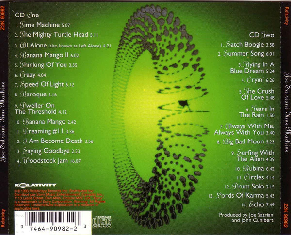 Joe Satriani - Time Machine (2xCD, Album, Comp, RE) - Image 3