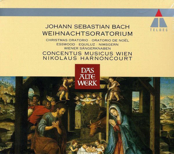 Johann Sebastian Bach – Esswood*, Equiluz*, Nimsgern*, Wiener Sängerknaben*, Concentus Musicus Wien, Nikolaus Harnoncourt - Weihnachtsoratorium (2xCD, Album, RE + Box)