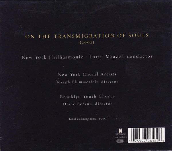 John Adams - On The Transmigration Of Souls (CD, Album) - Image 2