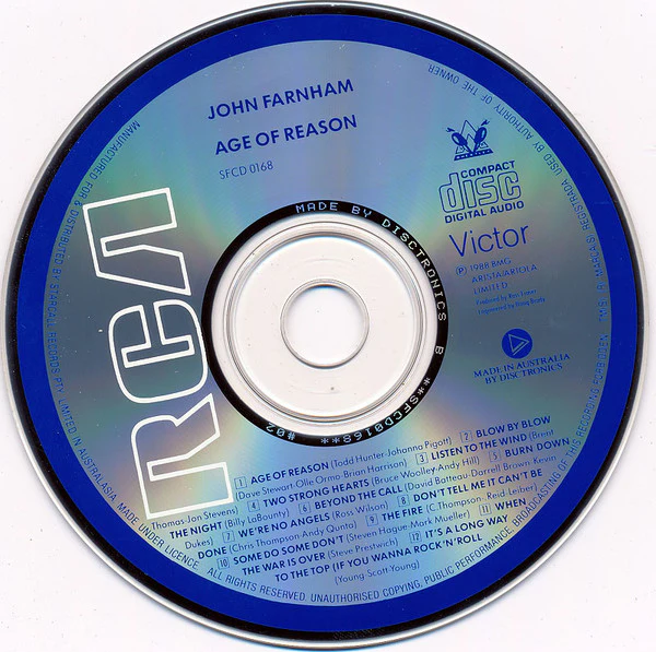 John Farnham - Age Of Reason (CD, Album) - Image 3