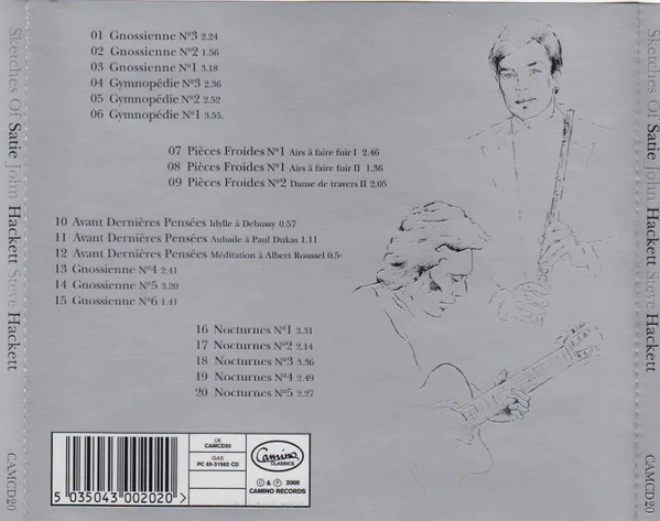 John Hackett & Steve Hackett - Sketches Of Satie (CD, Album) - Image 2