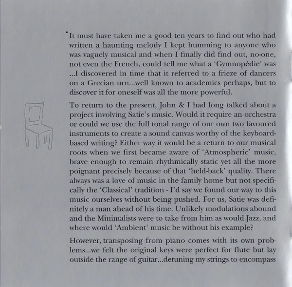 John Hackett & Steve Hackett - Sketches Of Satie (CD, Album) - Image 4