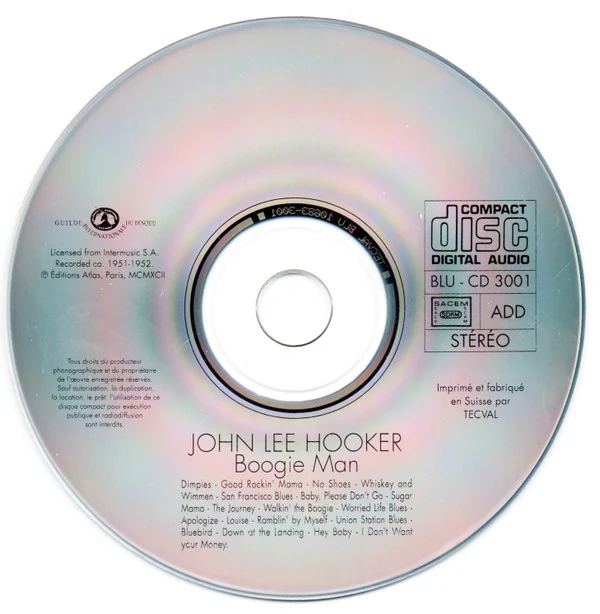 John Lee Hooker - Boogie Man (CD, Comp, RM) - Image 3