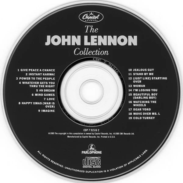 John Lennon - The John Lennon Collection (CD, Comp) - Image 3