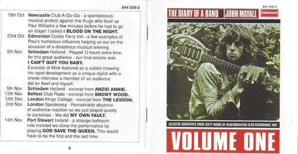 John Mayall - The Diary Of A Band - Volume One (CD, Album, RE) - Image 4