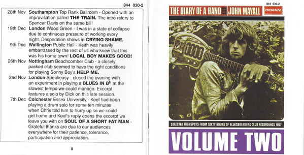 John Mayall - The Diary Of A Band - Volume Two (CD, Album, RE) - Image 4