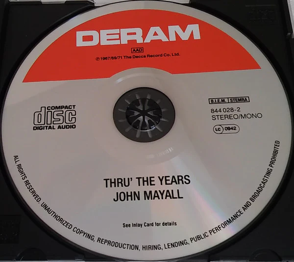 John Mayall - Thru The Years (CD, Comp, RE, RM) - Image 3