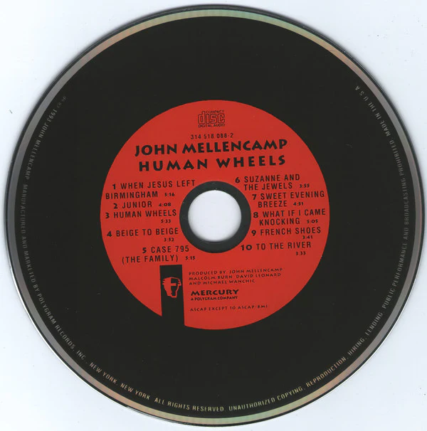 John Mellencamp* - Human Wheels (CD, Album) - Image 3