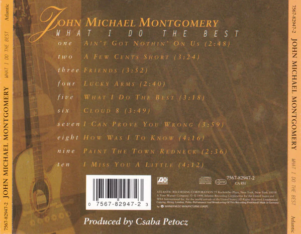John Michael Montgomery - What I Do The Best (CD, Album) - Image 2