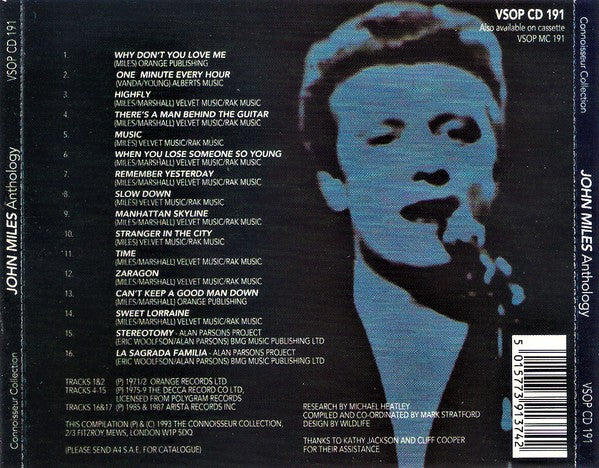 John Miles - Anthology (CD, Comp) - Image 2