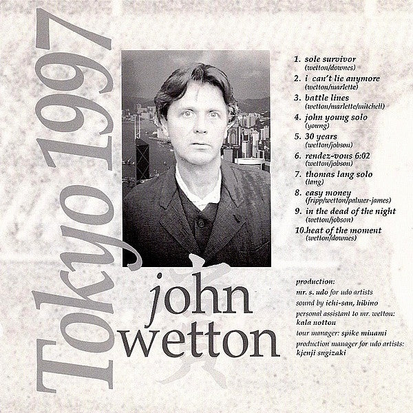 John Wetton - Live In Tokyo 1997 (2xCD, Album) - Image 3