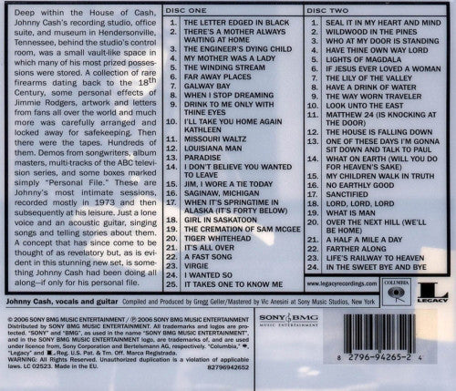 Johnny Cash - Personal File (2xCD, Album) - Image 2
