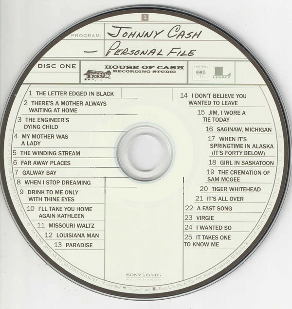 Johnny Cash - Personal File (2xCD, Album) - Image 3