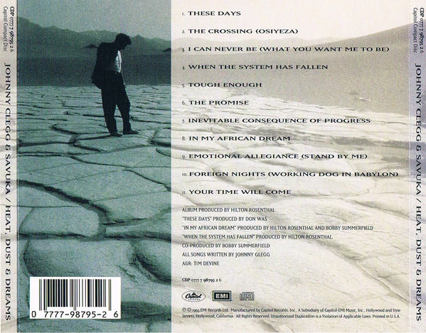 Johnny Clegg & Savuka - Heat, Dust & Dreams (CD, Album) - Image 2