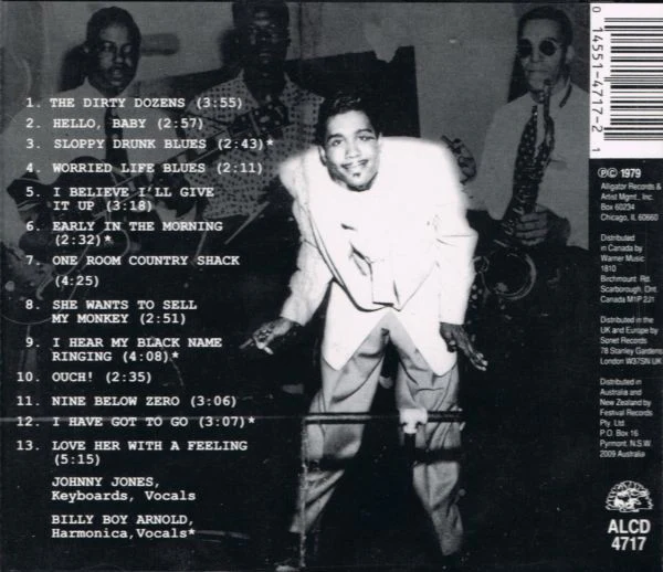 Johnny Jones* With Billy Boy Arnold - Johnny Jones With Billy Boy Arnold (CD, Album) - Image 2