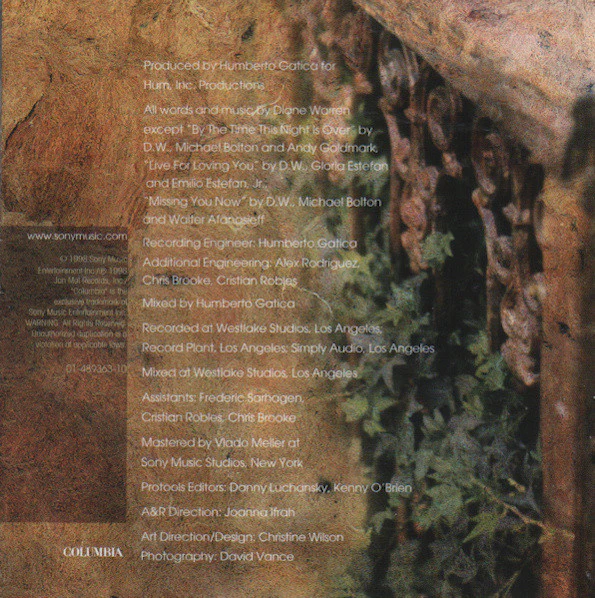 Johnny Mathis - Because You Loved Me: The Songs Of Diane Warren (CD, Album) - Image 2
