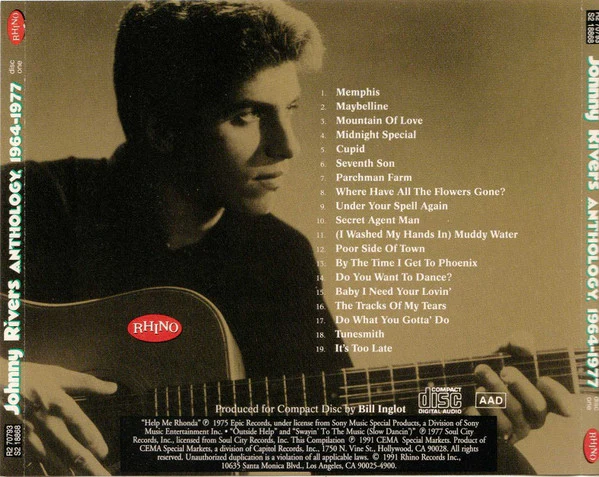 Johnny Rivers - Anthology 1964-1977 (2xCD, Album, Comp) - Image 4