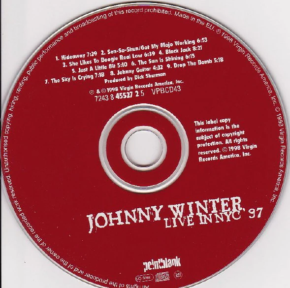 Johnny Winter - Live In NYC '97 (CD, Album) - Image 3