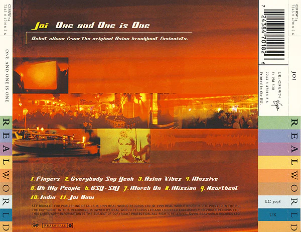 Joi - One And One Is One (CD, Album) - Image 2