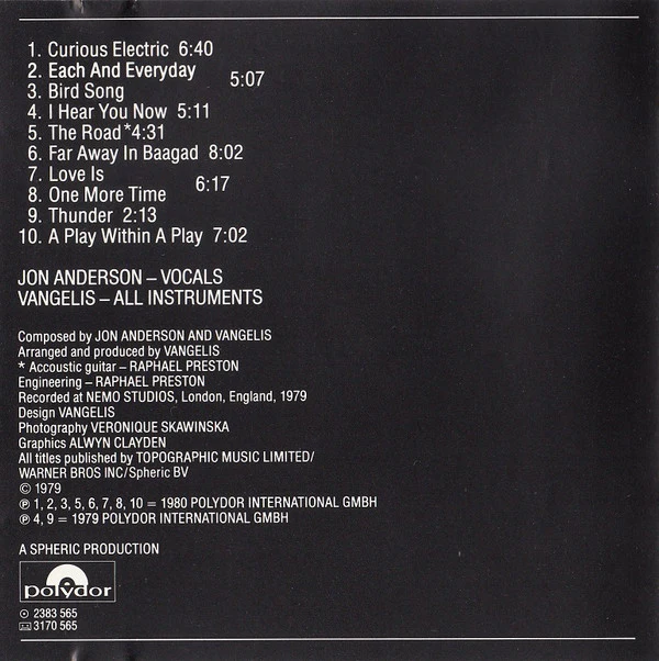 Jon And Vangelis* - Short Stories (CD, Album, RE) - Image 5