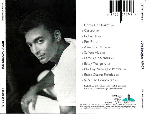 Jon Secada - Amor (CD, Album) - Image 2