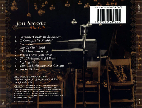 Jon Secada - The Gift (CD, Album) - Image 2