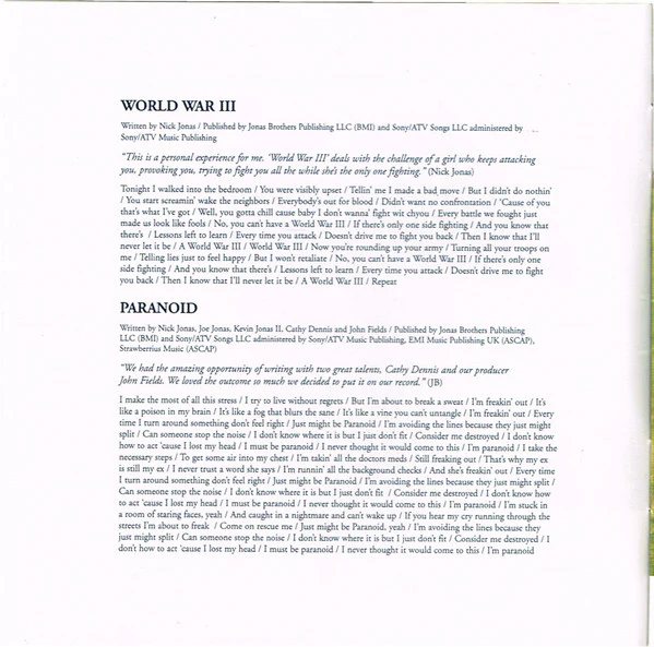 Jonas Brothers - Lines Vines & Trying Times (CD, Album, Enh) - Image 3