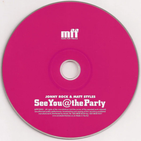 Jonny Rock & Matt Styles* - See You@The Party (CD, Mixed) - Image 2