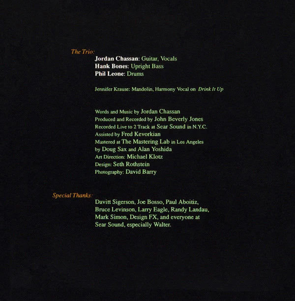 Jordan Chassan - Jordan Chassan (CD, Album) - Image 3
