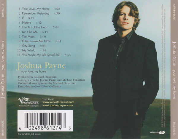 Joshua Payne - Your Love, My Home (CD, Album, Enh) - Image 2