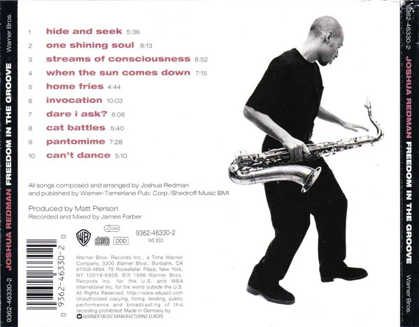 Joshua Redman - Freedom In The Groove (CD, Album) - Image 2