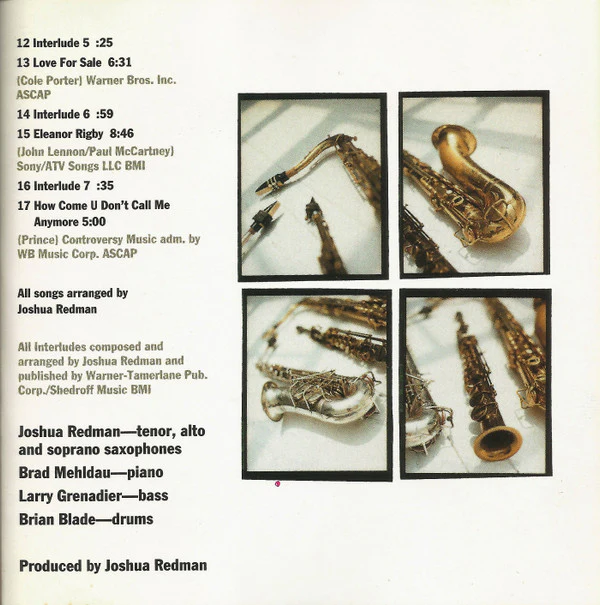 Joshua Redman - Timeless Tales (For Changing Times) (CD, Album) - Image 5