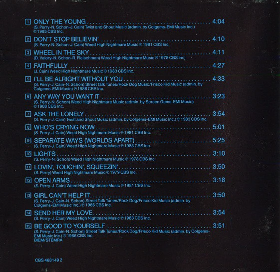 Journey - Greatest Hits (CD, Comp, RM) - Image 2