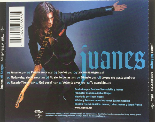 Juanes - Mi Sangre (CD, Album) - Image 2