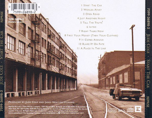Jude Cole - Start The Car (CD, Album) - Image 2