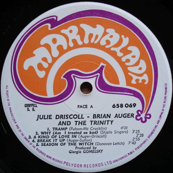 Julie Driscoll Brian Auger And The Trinity* - Julie Driscoll - Brian Auger And The Trinity (LP, Album) - Image 3