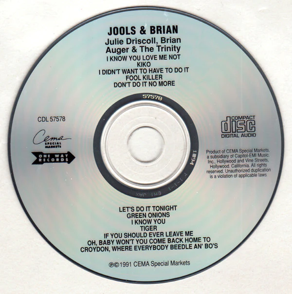 Julie Driscoll, Brian Auger & The Trinity - Jools & Brian (CD, Album, RE) - Image 3