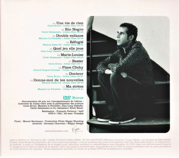 Julien Clerc - Double Enfance (CD, Album, Copy Prot. + DVD-V, S/Edition, PAL) - Image 5
