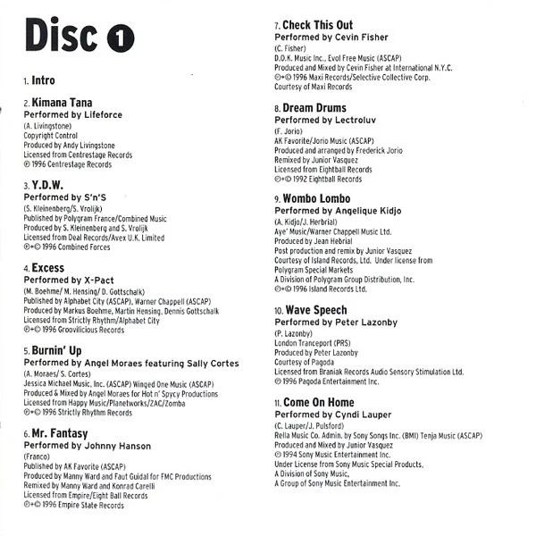 Junior Vasquez - Live (Vol. 1) (2xCD, Comp, Mixed) - Image 4