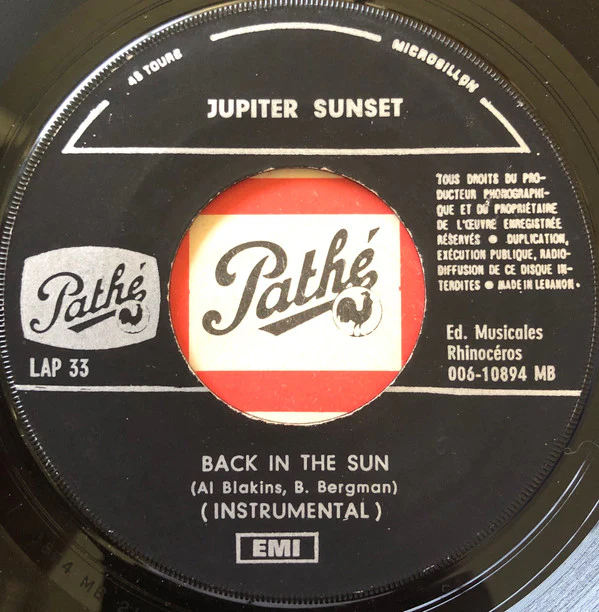 Jupiter Sunset - Back In The Sun (7", Single) - Image 2