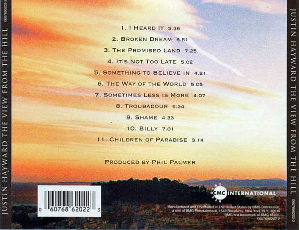 Justin Hayward - The View From The Hill (CD, Album) - Image 2