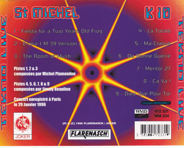 K 10 & St Michel (2) - Tekno Live (CD) - Image 2